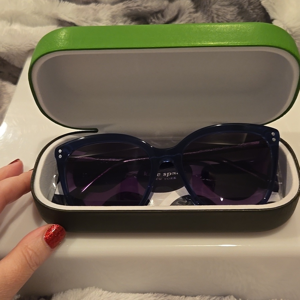 Kate Spade Pella Blue Sunglasses Brand New In Case - Picture 13 of 14
